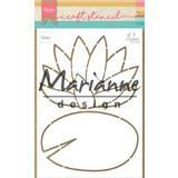 Marianne Design Craft Stencil A5 by Marleen Water Lily (PS8072) (DISCONTINUED)