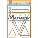Marianne Design Craft Stencil A5 Flags (PS8082) (DISCONTINUED)