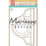 Marianne Design Craft Stencil A5 Pendule (PS8049) (DISCONTINUED)