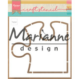 Marianne Design Craft Stencil A5 Puzzle (PS8052) (DISCONTINUED)