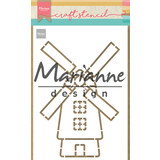 Marianne Design Craft Stencil A5 Windmill (PS8058) (DISCONTINUED)