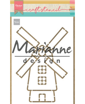 Marianne Design Craft Stencil A5 Windmill (PS8058) (DISCONTINUED) Marianne Design Craft Stencil A5 Windmill (PS8058) (DISCONTINUED)