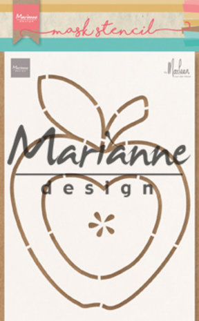 Marianne Design Mask Stencil A5 by Marleen Apple (PS8013) (DISCONTINUED) Marianne Design Mask Stencil A5 by Marleen Apple (PS8013) (DISCONTINUED)