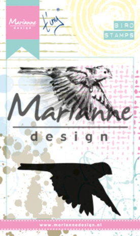Marianne Design Cling Stamps Tiny's Birds 1 (MM1618) (DISCONTINUED) Marianne Design Cling Stamps Tiny's Birds 1 (MM1618) (DISCONTINUED)