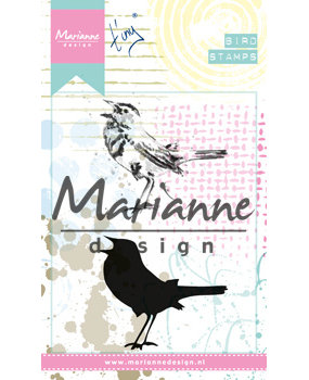 Marianne Design Cling Stamps Tiny's Birds 2 (MM1619) (DISCONTINUED) Marianne Design Cling Stamps Tiny's Birds 2 (MM1619) (DISCONTINUED)