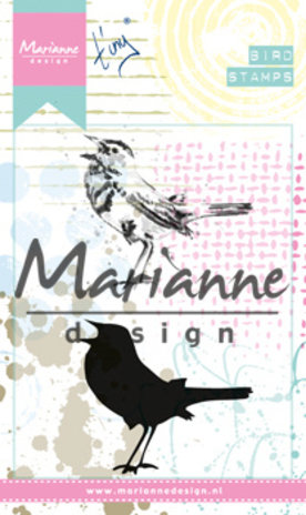 Marianne Design Cling Stamps Tiny's Birds 2 (MM1619) (DISCONTINUED) Marianne Design Cling Stamps Tiny's Birds 2 (MM1619) (DISCONTINUED)