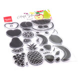 Marianne Design Clear Stamps Colorful Silhouettes Fruit (CS1064) (DISCONTINUED)