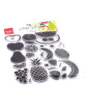 Marianne Design Clear Stamps Colorful Silhouettes Fruit (CS1064) (DISCONTINUED) Marianne Design Clear Stamps Colorful Silhouettes Fruit (CS1064) (DISCONTINUED)