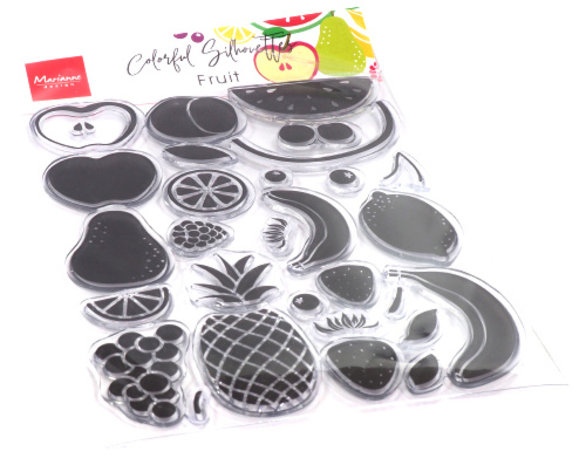 Marianne Design Clear Stamps Colorful Silhouettes Fruit (CS1064) (DISCONTINUED) Marianne Design Clear Stamps Colorful Silhouettes Fruit (CS1064) (DISCONTINUED)