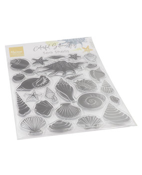 Marianne Design Clear Stamps Colorful Silhouettes Sea Shells (CS1061) (DISCONTINUED)
