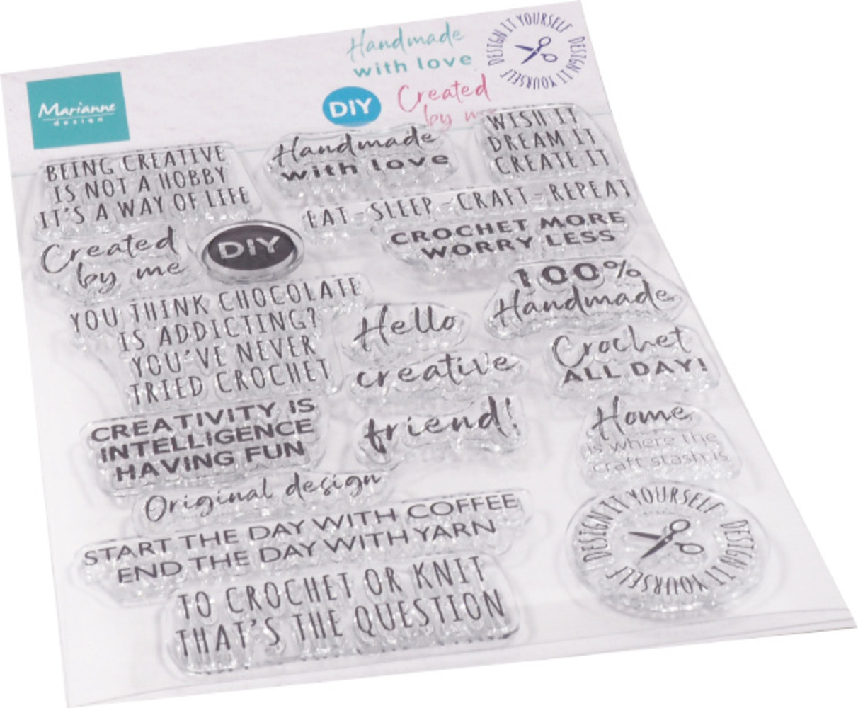 Marianne Design Clear Stamps Crafting Sentiments (CS1072) (DISCONTINUED) Marianne Design Clear Stamps Crafting Sentiments (CS1072) (DISCONTINUED)