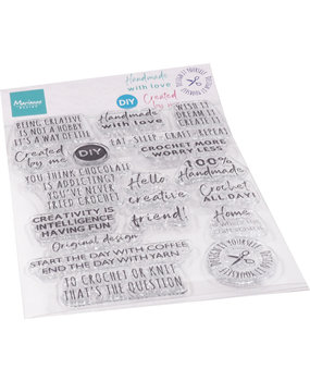 Marianne Design Clear Stamps Crafting Sentiments (CS1072) (DISCONTINUED) Marianne Design Clear Stamps Crafting Sentiments (CS1072) (DISCONTINUED)