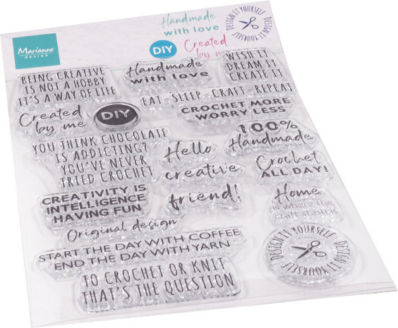 Marianne Design Clear Stamps Crafting Sentiments (CS1072) (DISCONTINUED) Marianne Design Clear Stamps Crafting Sentiments (CS1072) (DISCONTINUED)