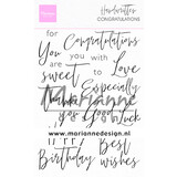 Marianne Design Clear Stamps Handwritten Congratulations (CS1052) (DISCONTINUED)