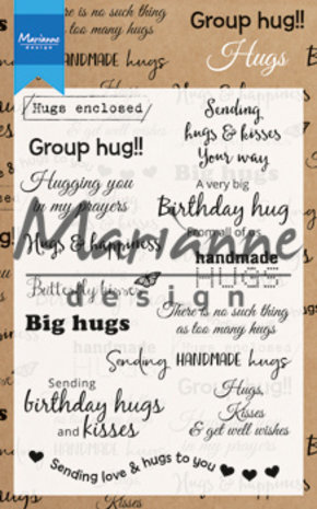 Marianne Design Clear Stamps Hugs (CS1011) (DISCONTINUED)