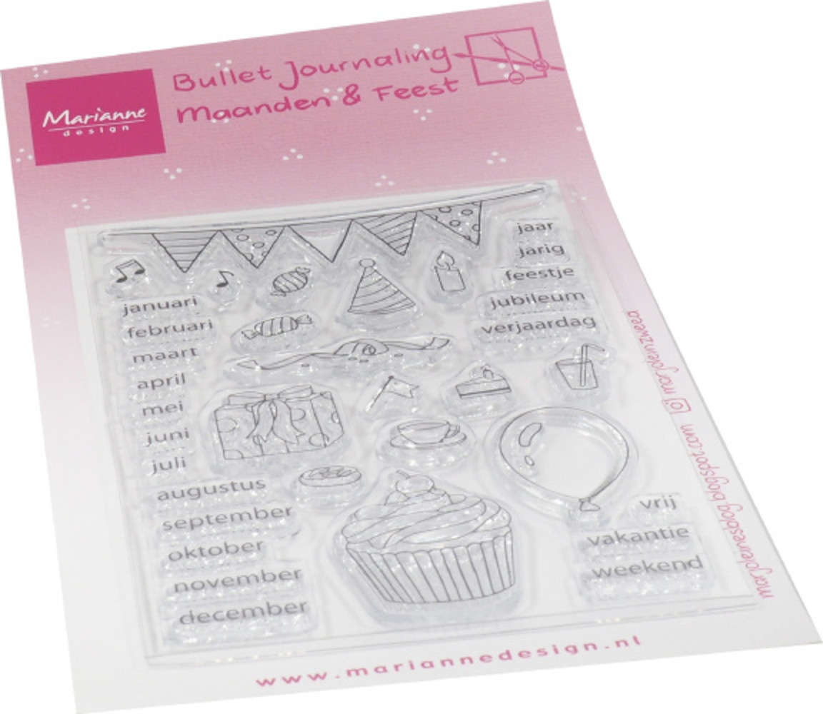 Marianne Design Clear Stamps Marjoleine's Bujo Maanden & Feest (MZ1907) (DISCONTINUED) Marianne Design Clear Stamps Marjoleine's Bujo Maanden & Feest (MZ1907) (DISCONTINUED)