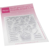 Marianne Design Clear Stamps Marjoleine's Bujo Maanden & Feest (MZ1907) (DISCONTINUED)
