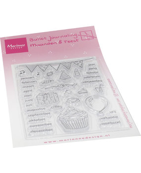 Marianne Design Clear Stamps Marjoleine's Bujo Maanden & Feest (MZ1907) (DISCONTINUED) Marianne Design Clear Stamps Marjoleine's Bujo Maanden & Feest (MZ1907) (DISCONTINUED)