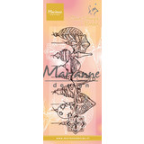 Marianne Design Clear Stamps Tiny's Border Christmas Baulbs (TC0868) (DISCONTINUED)