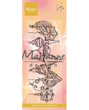 Marianne Design Clear Stamps Tiny's Border Christmas Baulbs (TC0868) (DISCONTINUED) Marianne Design Clear Stamps Tiny's Border Christmas Baulbs (TC0868) (DISCONTINUED)