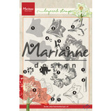 Marianne Design Clear Stamps Tiny's Layered Amaryllis (TC0860) (DISCONTINUED)