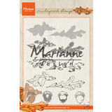 Marianne Design Clear Stamps Tiny's Layered Autumn Leaves (TC0857) (DISCONTINUED)