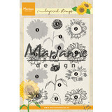 Marianne Design Clear Stamps Tiny's Layered Sunflower (TC0865) (DISCONTINUED)