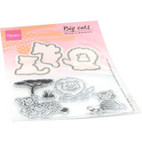 Marianne Design Stamp & Die Eline's Animals Big Cats (EC0182) (DISCONTINUED)