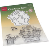 Marianne Design Stamp & Die Hetty's Christmas Bear (HT1658) (DISCONTINUED)