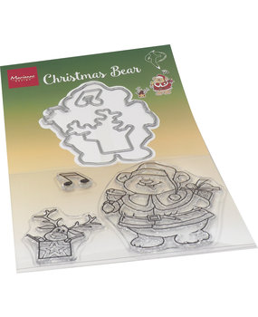 Marianne Design Stamp & Die Hetty's Christmas Bear (HT1658) (DISCONTINUED) Marianne Design Stamp & Die Hetty's Christmas Bear (HT1658) (DISCONTINUED)