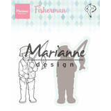 Marianne Design Stamp & Die Hetty's Fisherman (HT1663) (DISCONTINUED)