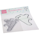 Marianne Design Stamp & Die Hetty's Snowboarder (HT1668) (DISCONTINUED)