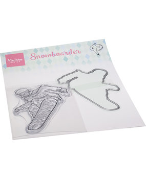 Marianne Design Stamp & Die Hetty's Snowboarder (HT1668) (DISCONTINUED)