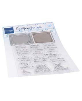 Marianne Design Stamp & Die Hetty's Tegeltjeswijsheden (CS1053) (DISCONTINUED) Marianne Design Stamp & Die Hetty's Tegeltjeswijsheden (CS1053) (DISCONTINUED)