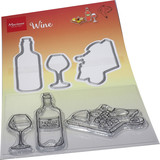Marianne Design Stamp & Die Hetty's Wine (HT1665) (DISCONTINUED)