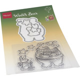 Marianne Design Stamp & Die Hetty's Winter Bear (HT1659) (DISCONTINUED)