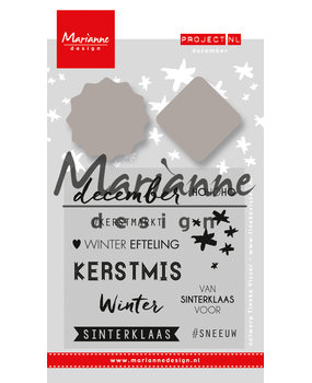 Marianne Design Stamp & Die Project NL December (PL1515) (DISCONTINUED)