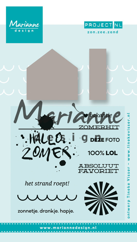 Marianne Design Stamp & Die Project NL Zon-Zee-Zand (PL1514) (DISCONTINUED)