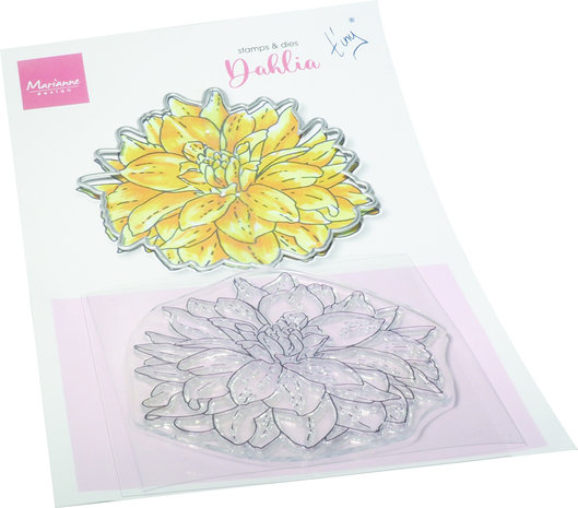 Marianne Design Stamp & Die Tiny's Flowers Dahlia (TC0892) (DISCONTINUED) Marianne Design Stamp & Die Tiny's Flowers Dahlia (TC0892) (DISCONTINUED)