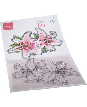 Marianne Design Stamp & Die Tiny's Flowers Lily (TC0890) (DISCONTINUED)