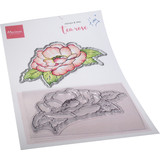 Marianne Design Stamp & Die Tiny's Flowers Tea Rose (TC0891) (DISCONTINUED)
