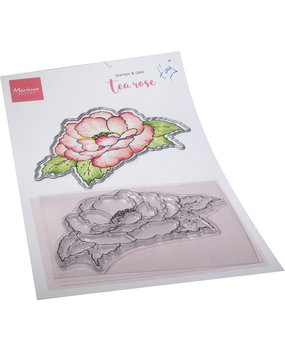 Marianne Design Stamp & Die Tiny's Flowers Tea Rose (TC0891) (DISCONTINUED)