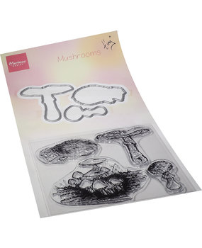 Marianne Design Stamp & Die Tiny's Mushrooms (TC0886) (DISCONTINUED)
