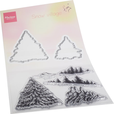 Marianne Design Stamp & Die Tiny's Snow Village (TC0887) (DISCONTINUED)