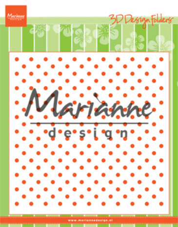 Marianne Design Design Folder 3D 6x6 Inch Polka Dots (DF3447) (DISCONTINUED)