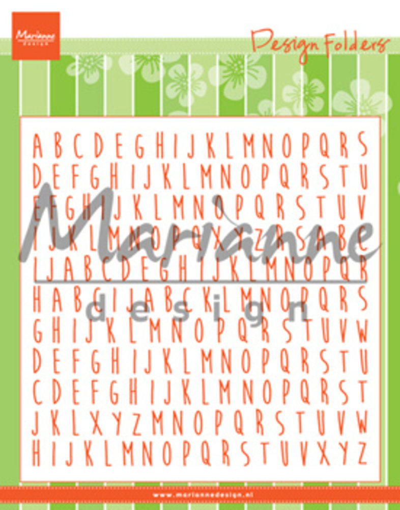 Marianne Design Design Folder 6x6 Inch ABC (DF3437) (DISCONTINUED) Marianne Design Design Folder 6x6 Inch ABC (DF3437) (DISCONTINUED)