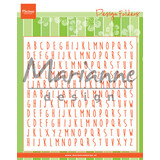 Marianne Design Design Folder 6x6 Inch ABC (DF3437) (DISCONTINUED)