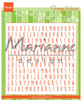 Marianne Design Design Folder 6x6 Inch ABC (DF3437) (DISCONTINUED) Marianne Design Design Folder 6x6 Inch ABC (DF3437) (DISCONTINUED)