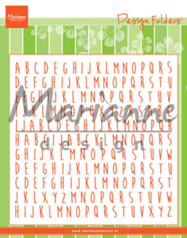 Marianne Design Design Folder 6x6 Inch ABC (DF3437) (DISCONTINUED) Marianne Design Design Folder 6x6 Inch ABC (DF3437) (DISCONTINUED)