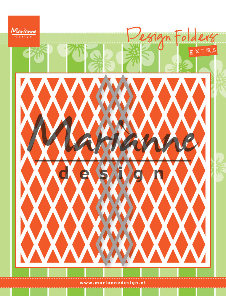 Marianne Design Design Folder Extra 5x5 Inch Diamonds (DF3410) (DISCONTINUED) Marianne Design Design Folder Extra 5x5 Inch Diamonds (DF3410) (DISCONTINUED)